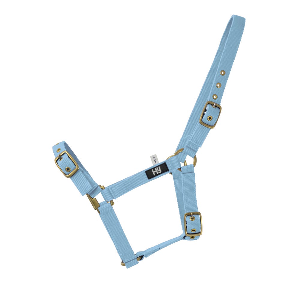Hy Equestrian Holly Fully Adjustable Head Collar Baby Blue
