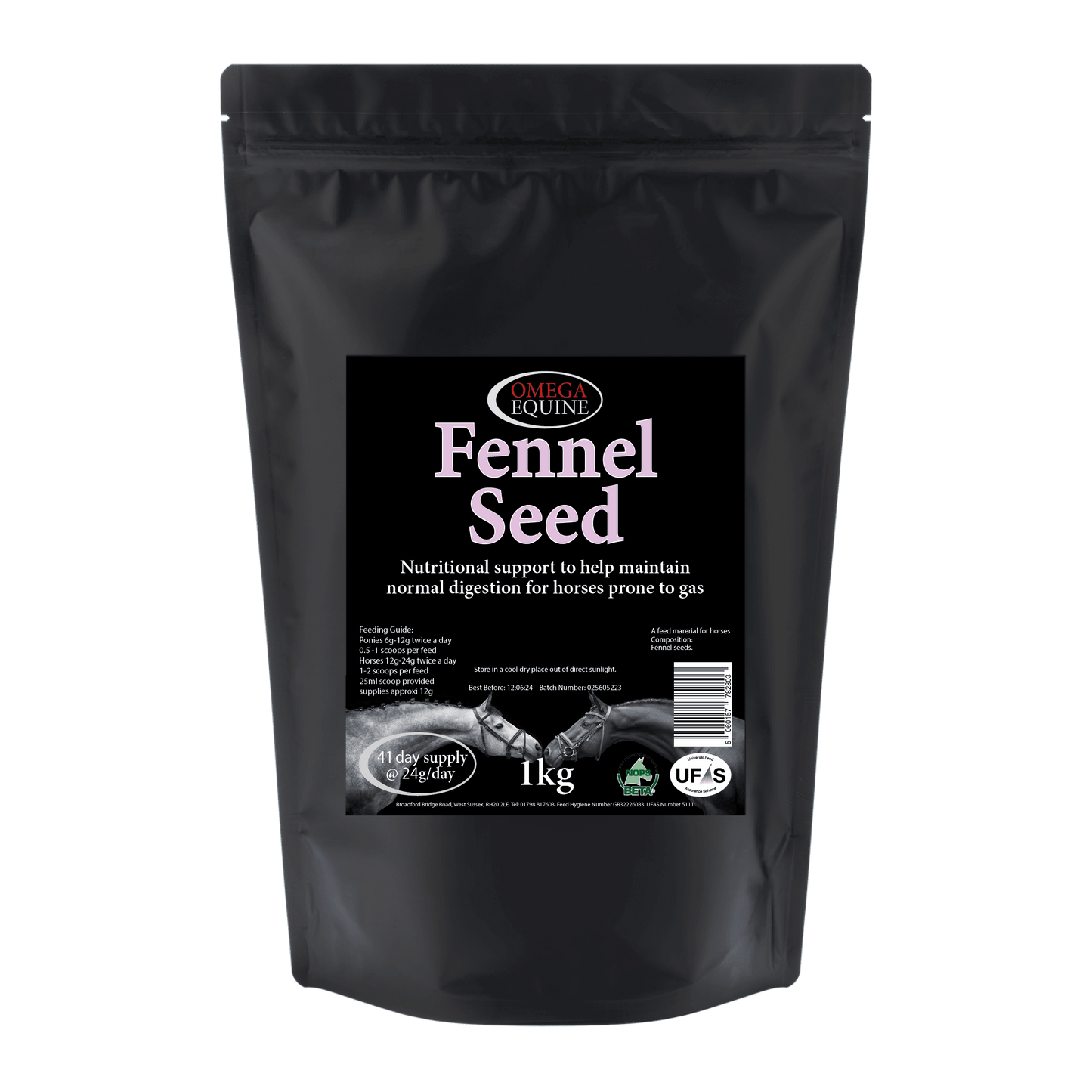 Omega Equine Fennel Seed - N P Equestrian & Pet Supplies Ltd
