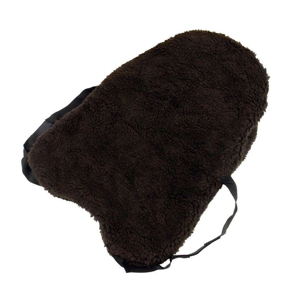Hy Equestrian Fur Fabric Seat Saver Brown - N P Equestrian & Pet Supplies Ltd