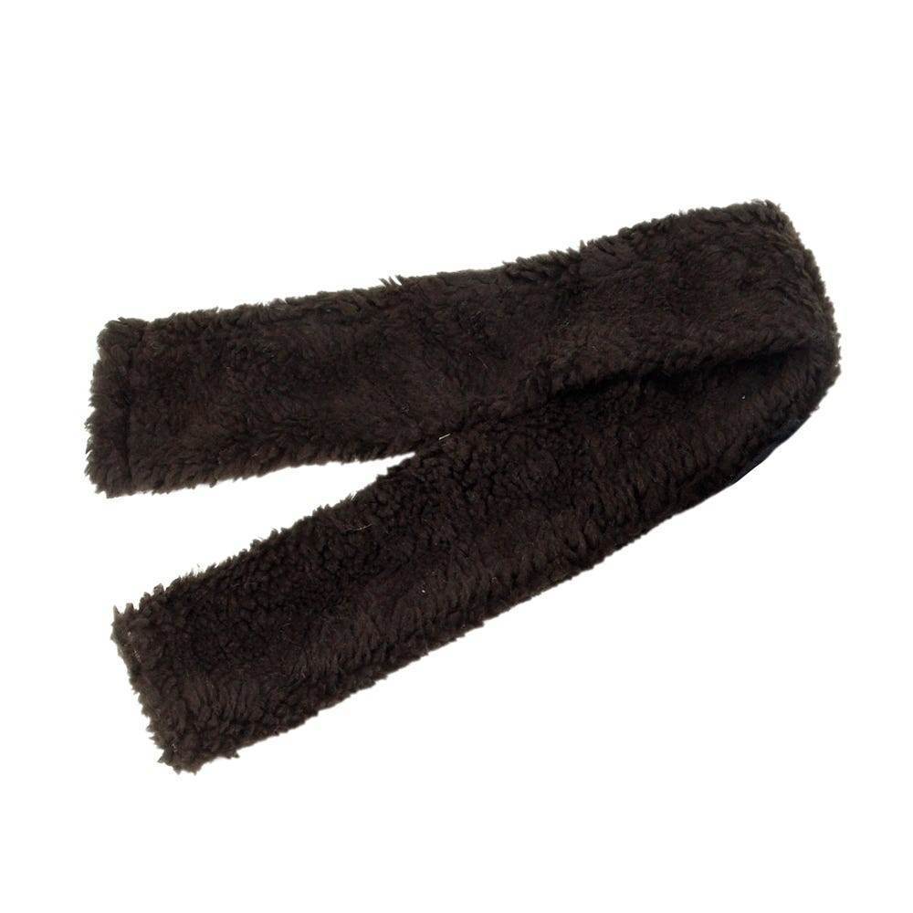 Hy Equestrian Fur Fabric Girth Sleeve Brown - N P Equestrian & Pet Supplies Ltd