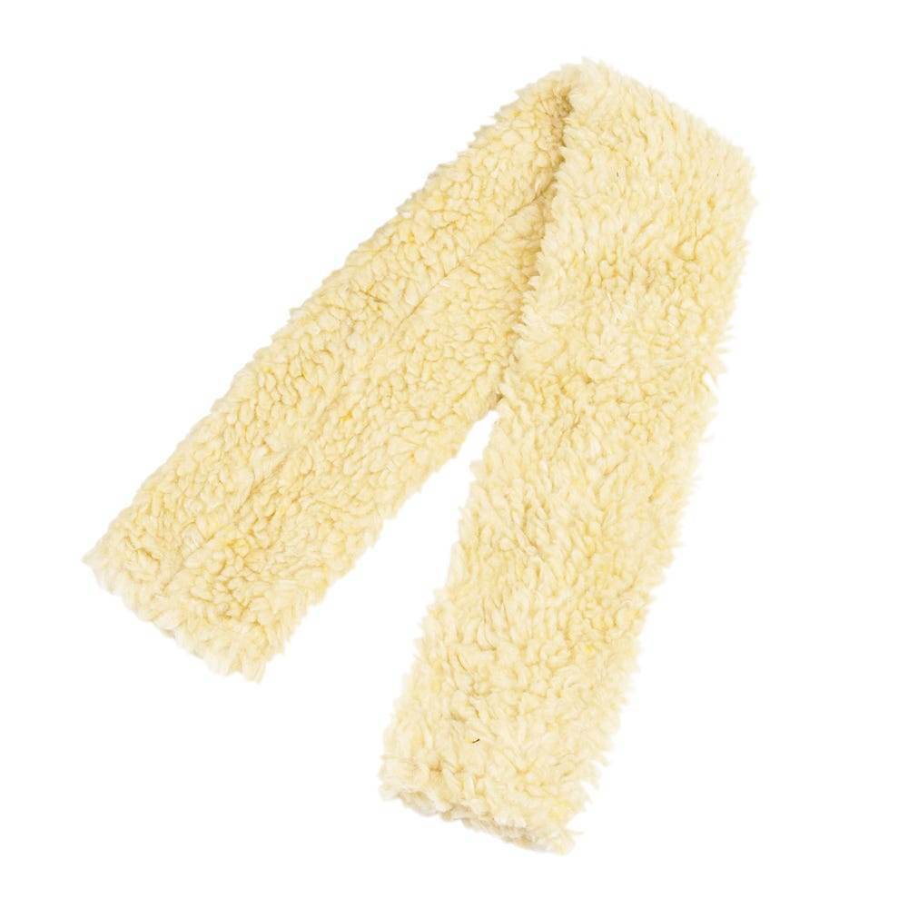 Hy Equestrian Fur Fabric Girth Sleeve Cream - N P Equestrian & Pet Supplies Ltd