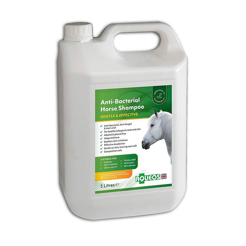 Aqueos Anti-Bacterial Horse Shampoo - N P Equestrian & Pet Supplies Ltd