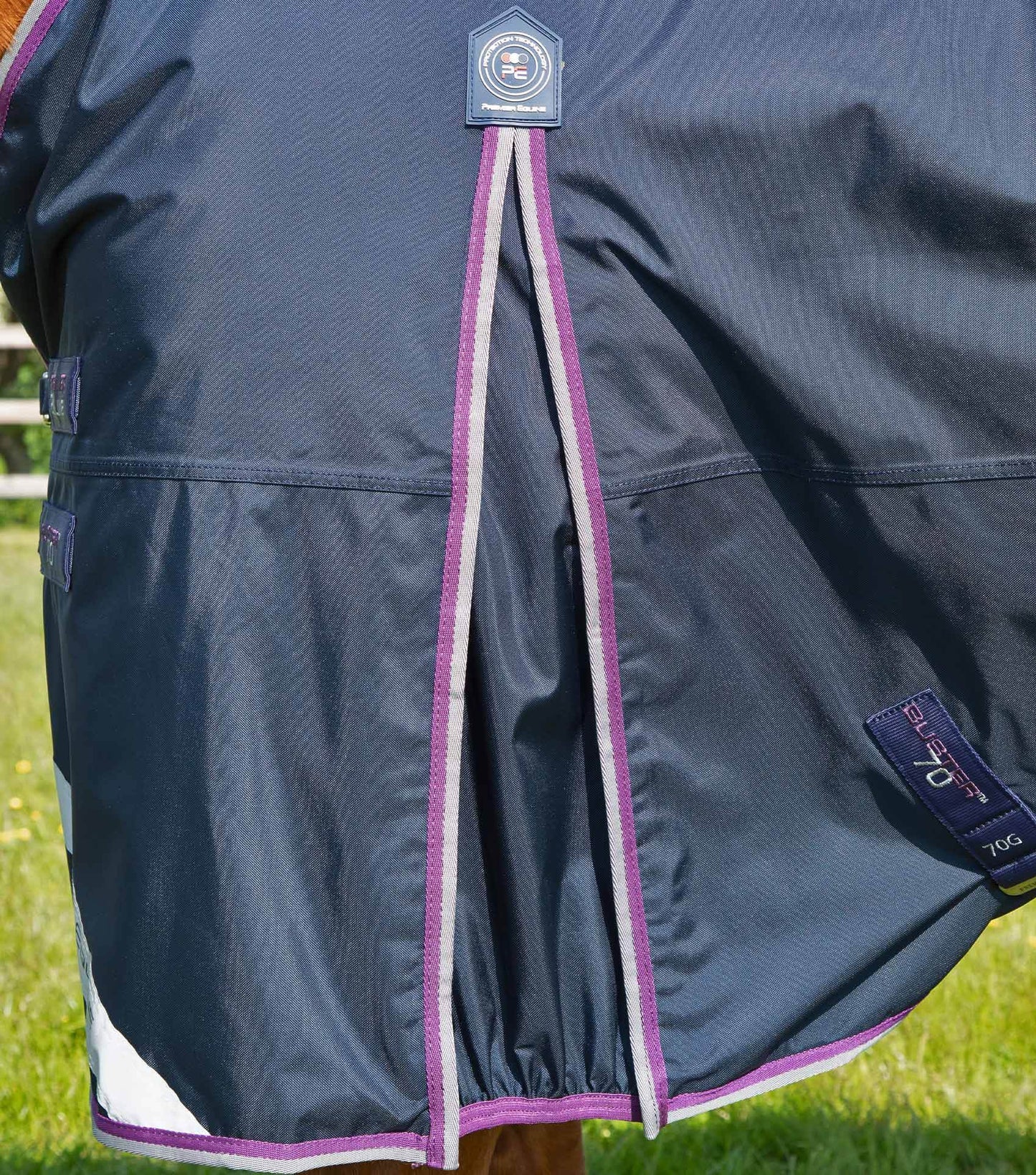 Premier Equine Buster 70g Turnout Rug with Classic Neck Cover Navy - N P Equestrian & Pet Supplies Ltd
