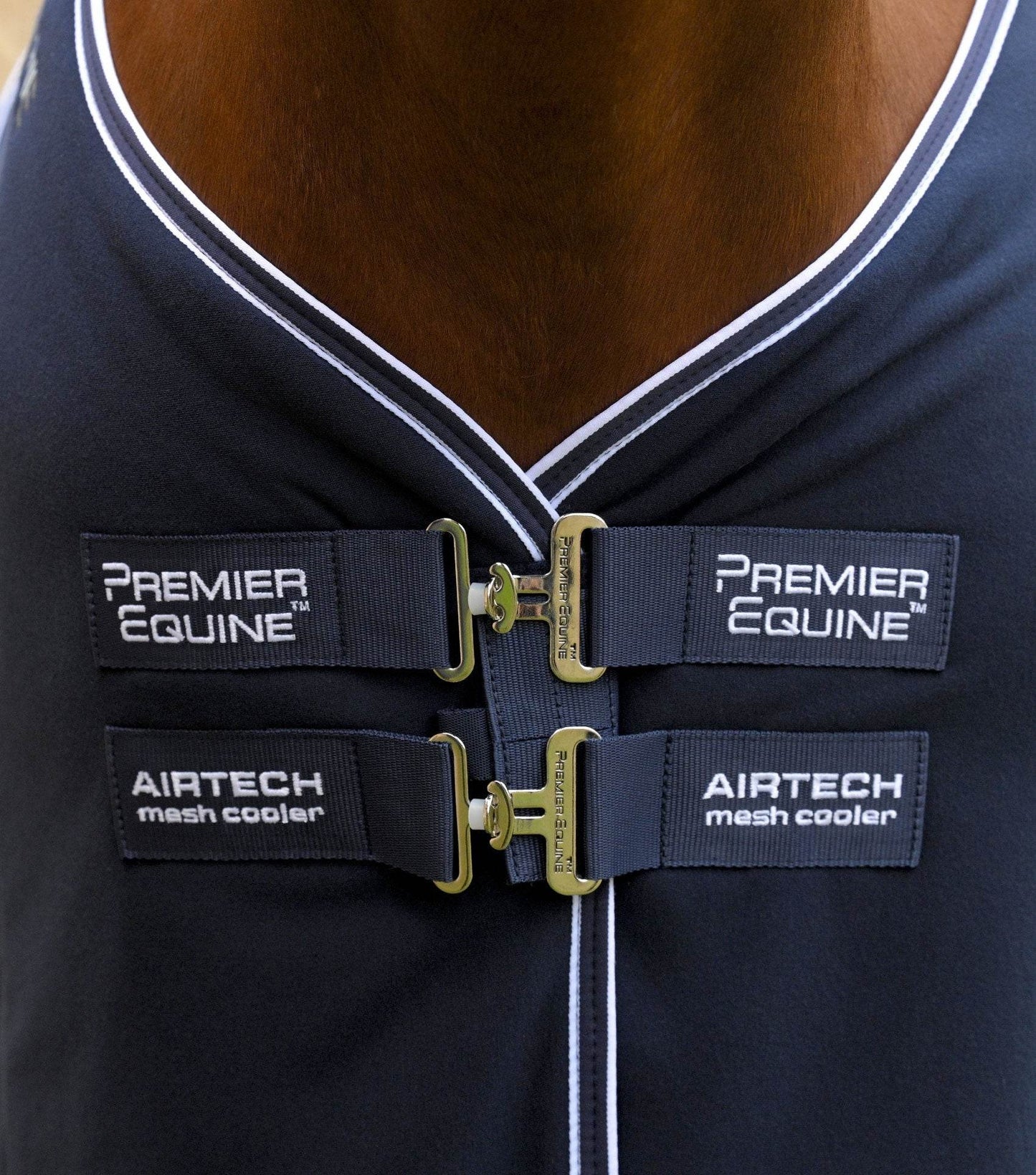 Premier Equine Airtech Mesh Horse Cooler Rug Navy - N P Equestrian & Pet Supplies Ltd