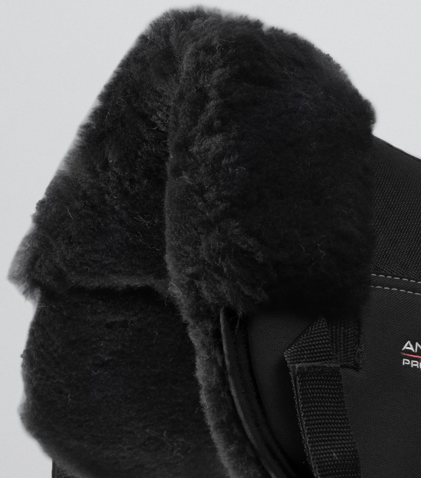 Premier Equine Airtechnology Shockproof Wool Saddle Pad - Half Pad Black/Black Wool