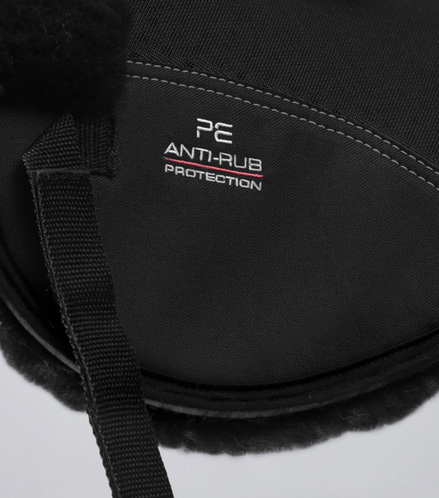 Premier Equine Airtechnology Shockproof Wool Saddle Pad - Half Pad Black/Black Wool