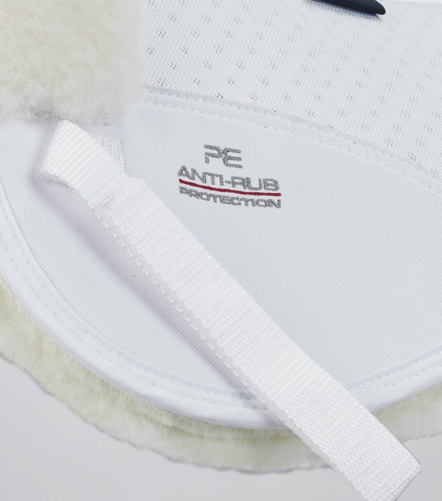 Premier Equine Airtechnology Shockproof Wool Saddle Pad - Half Pad White/Natural Wool - N P Equestrian & Pet Supplies Ltd