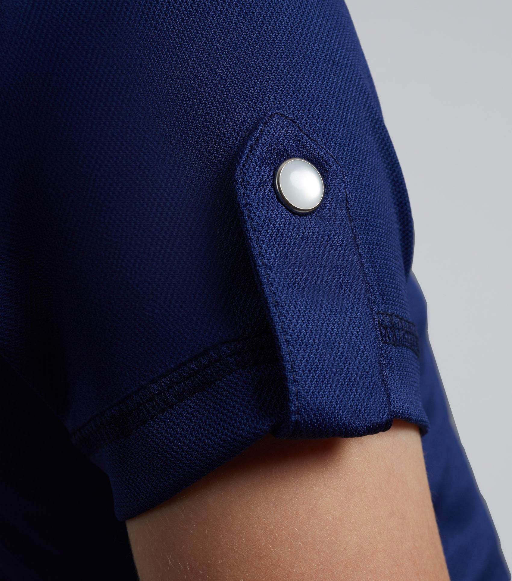 Premier Equine Mini Amia Girl's Technical Short Sleeve Riding Top Navy - N P Equestrian & Pet Supplies Ltd