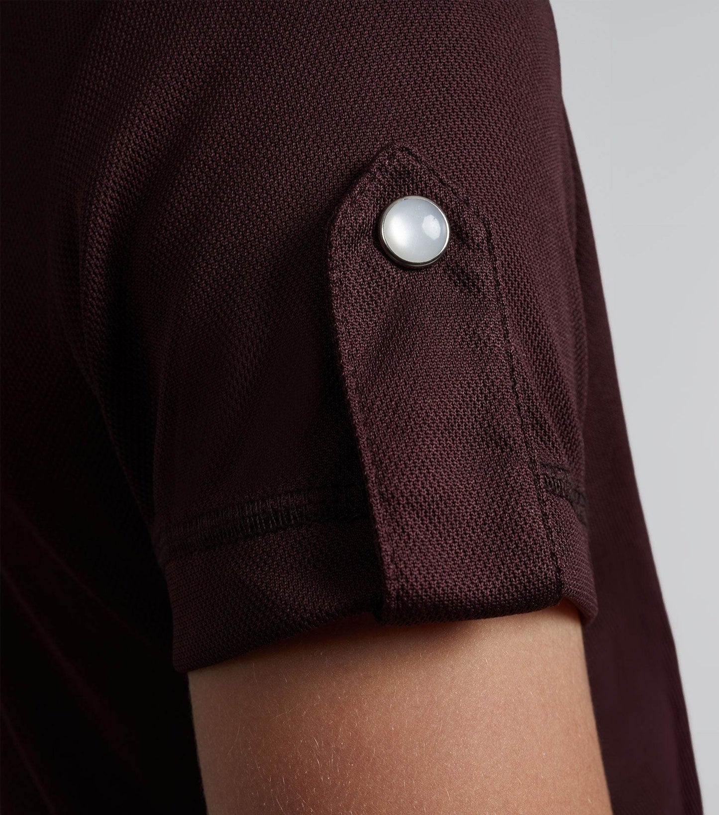 Premier Equine Mini Amia Girl's Technical Short Sleeve Riding Top Wine - N P Equestrian & Pet Supplies Ltd