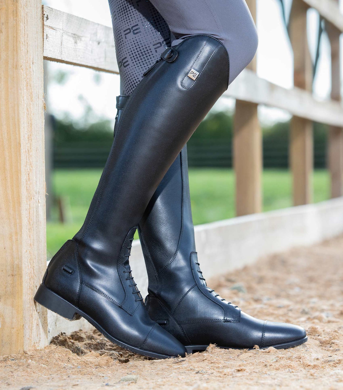 Premier Equine Anima Ladies Synthetic Field Tall Riding Boot Black