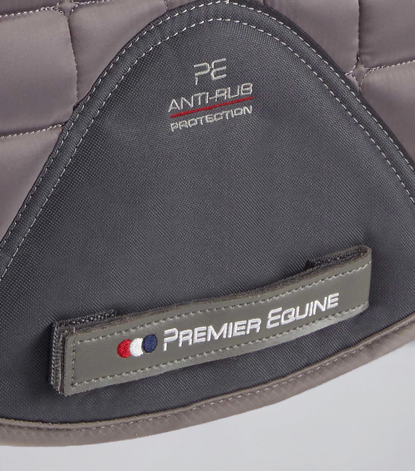 Premier Equine Atlantis CC Satin Wool Dressage Square Grey/Black Wool