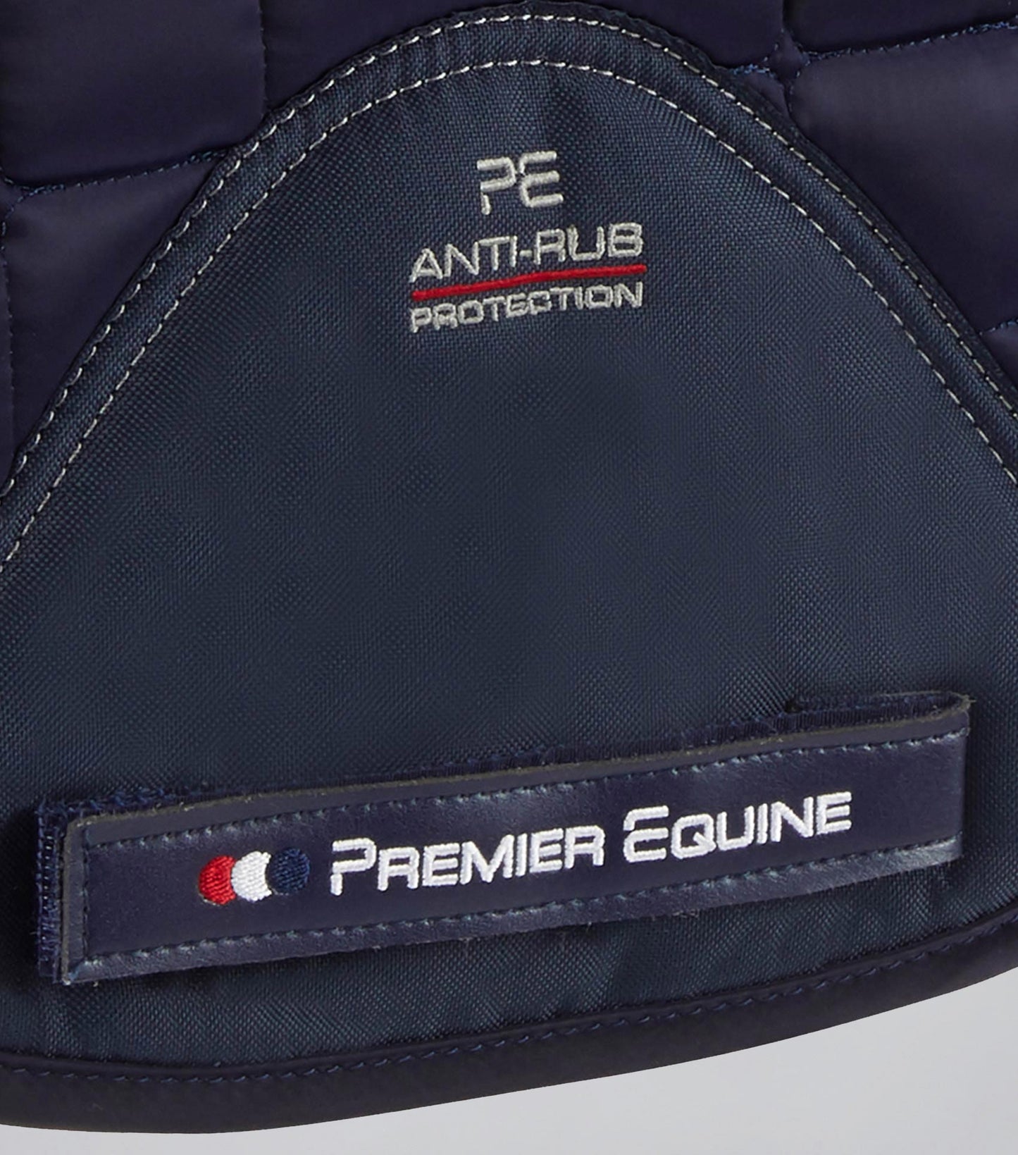 Premier Equine Atlantis CC Satin Wool Dressage Square Navy/Natural Wool