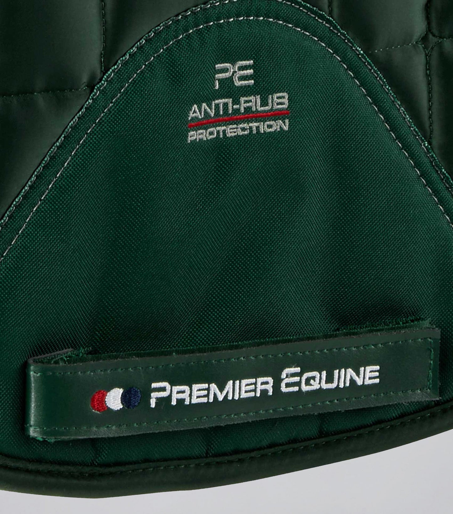 Premier Equine Atlantis CC Satin Wool Dressage Square Olive/Black Wool