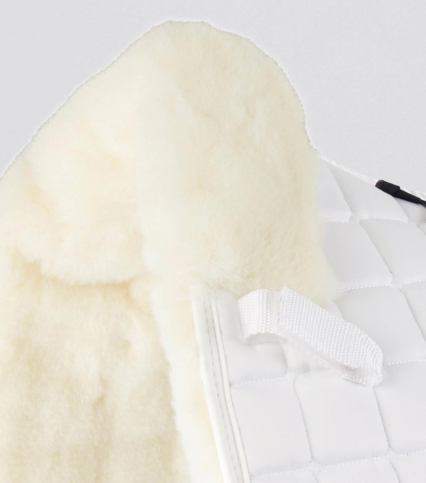 Premier Equine Atlantis CC Satin Wool Dressage Square White/Natural Wool