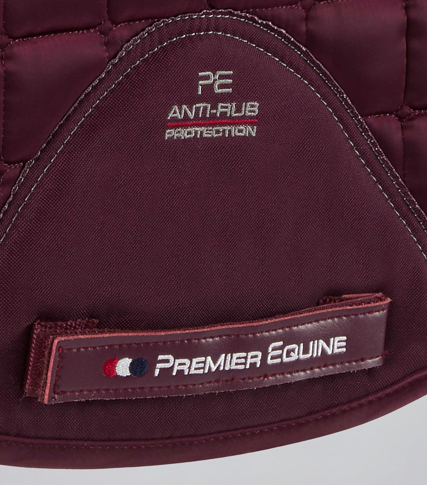 Premier Equine Atlantis CC Satin Wool Dressage Square Wine/Black Wool