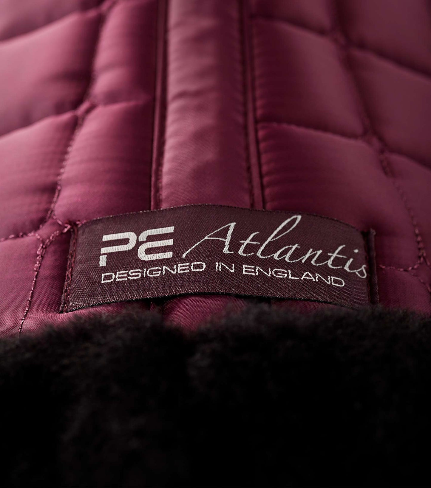 Premier Equine Atlantis CC Satin Wool GP/Jump Square Wine/Black Wool