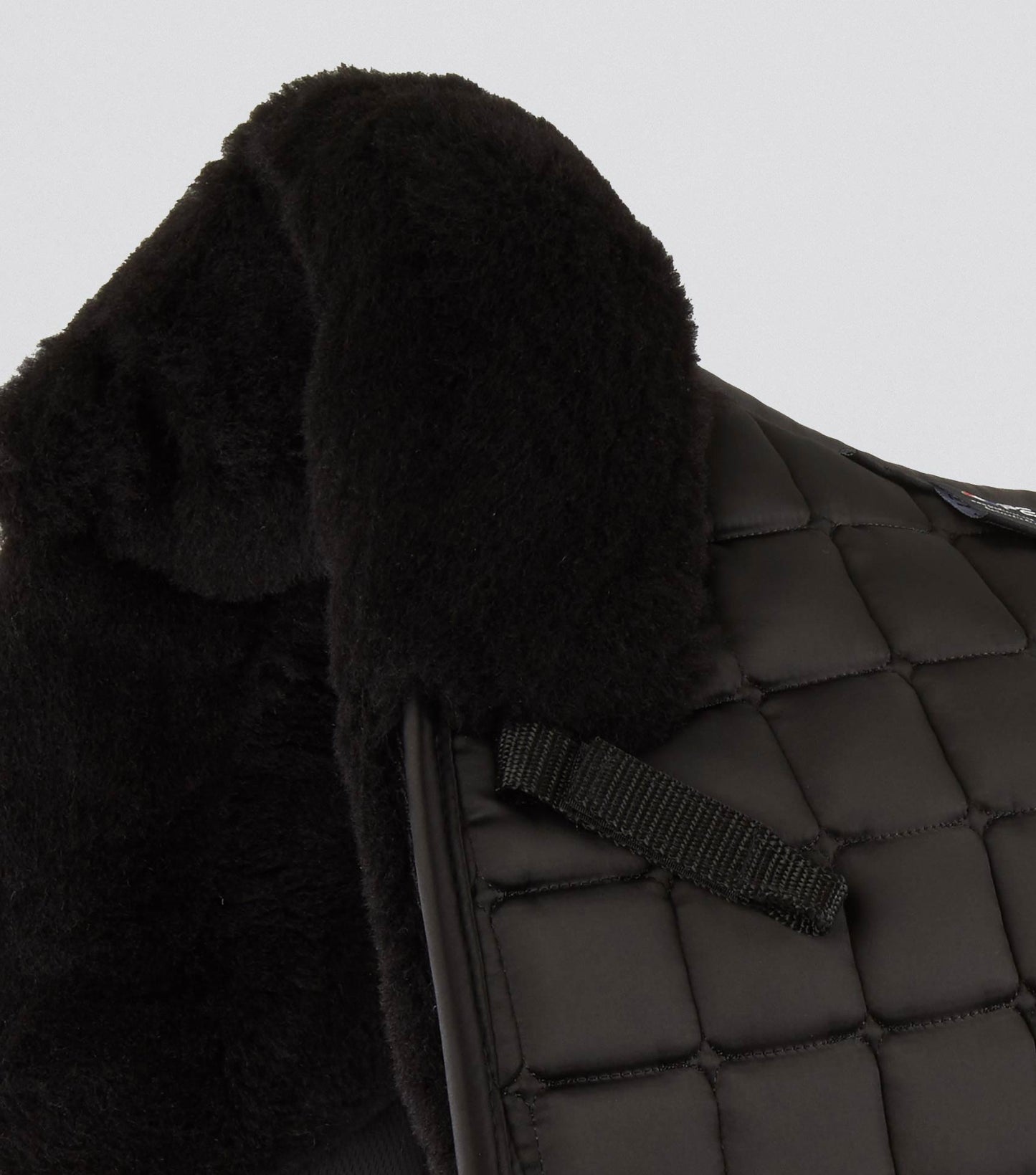 Premier Equine Atlantis CC Satin Wool Dressage Square Black/Black Wool