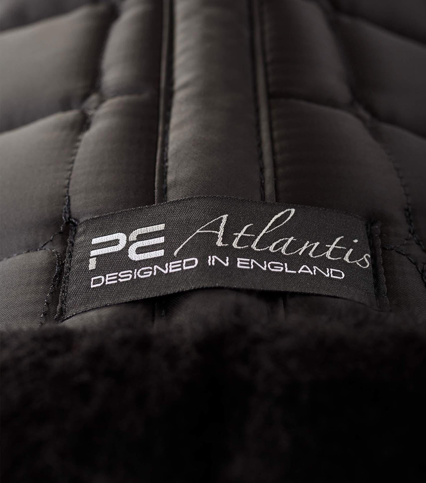 Premier Equine Atlantis CC Satin Wool Dressage Square Black/Black Wool