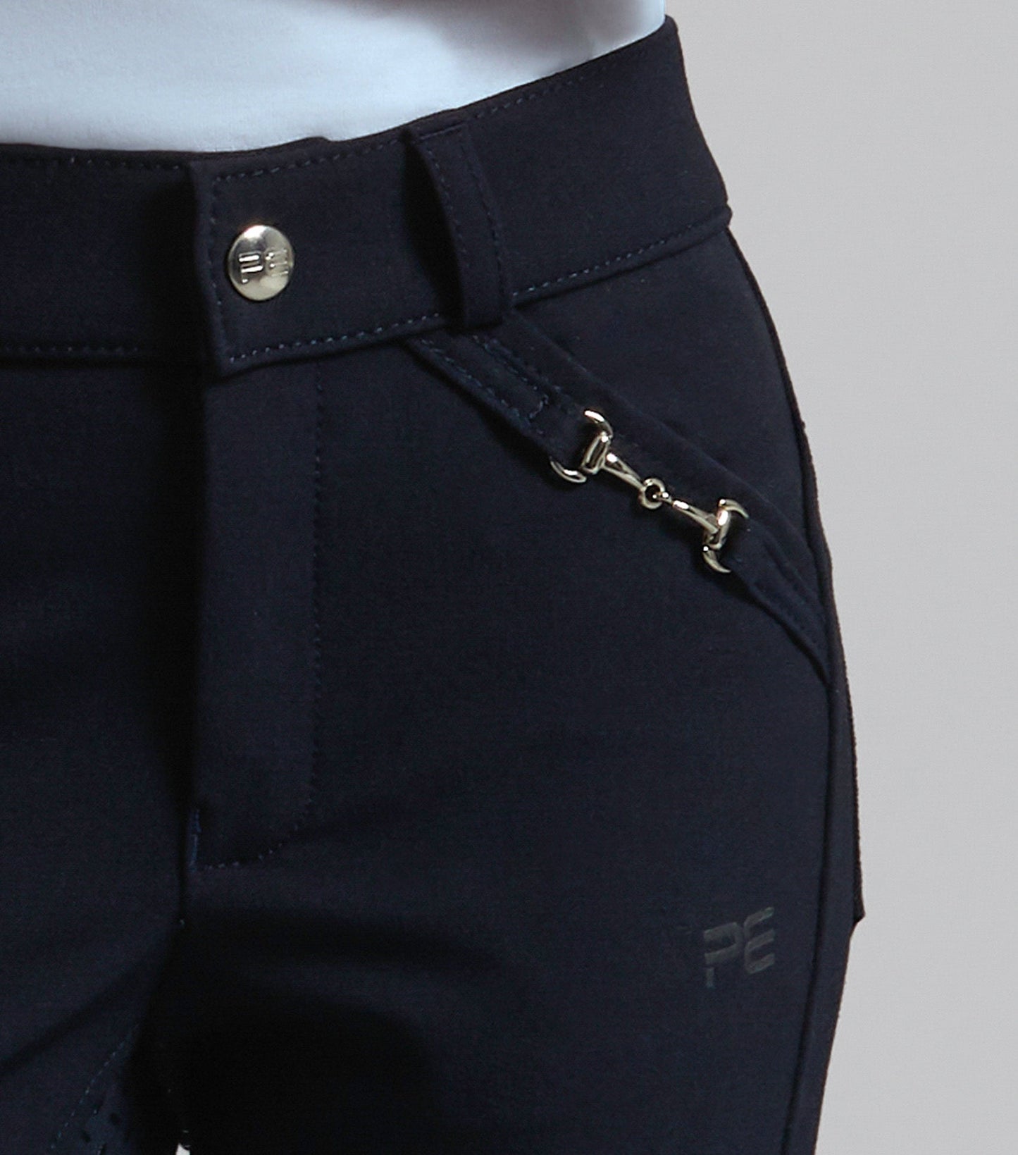 Premier Equine Brava Girls Full Seat Gel Riding Breeches Navy