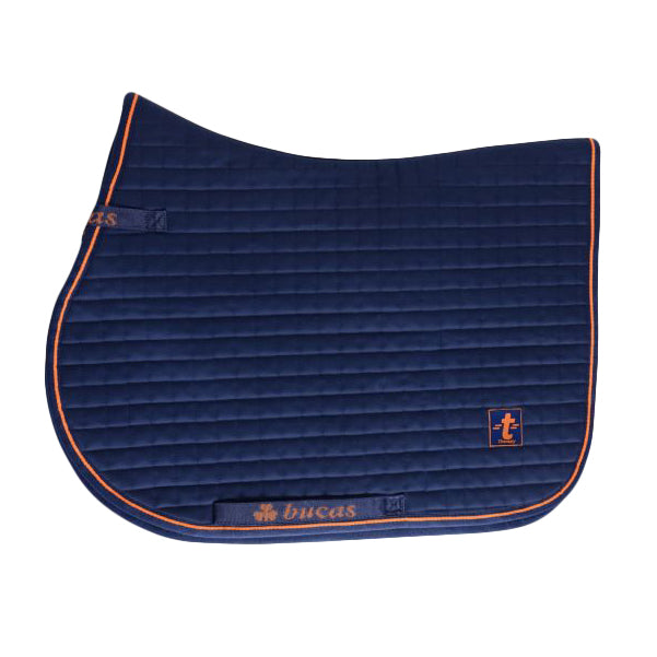 Bucas Therapy Jump Saddle Pad - Navy/Orange