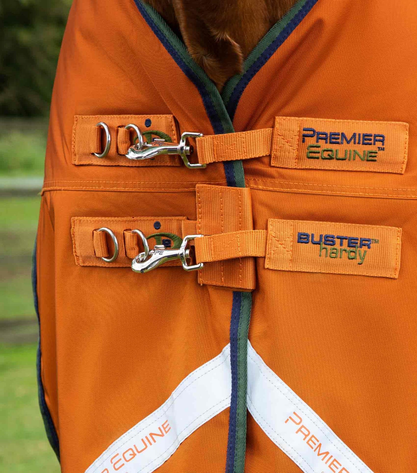 Premier Equine Buster Hardy 400g Half Neck Turnout Rug Burnt Orange - N P Equestrian & Pet Supplies Ltd