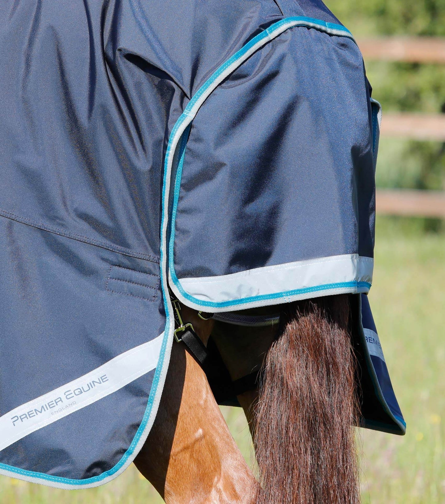 Premier Equine Buster Storm 100g Combo Turnout Rug with Snug-Fit Neck Navy - N P Equestrian & Pet Supplies Ltd