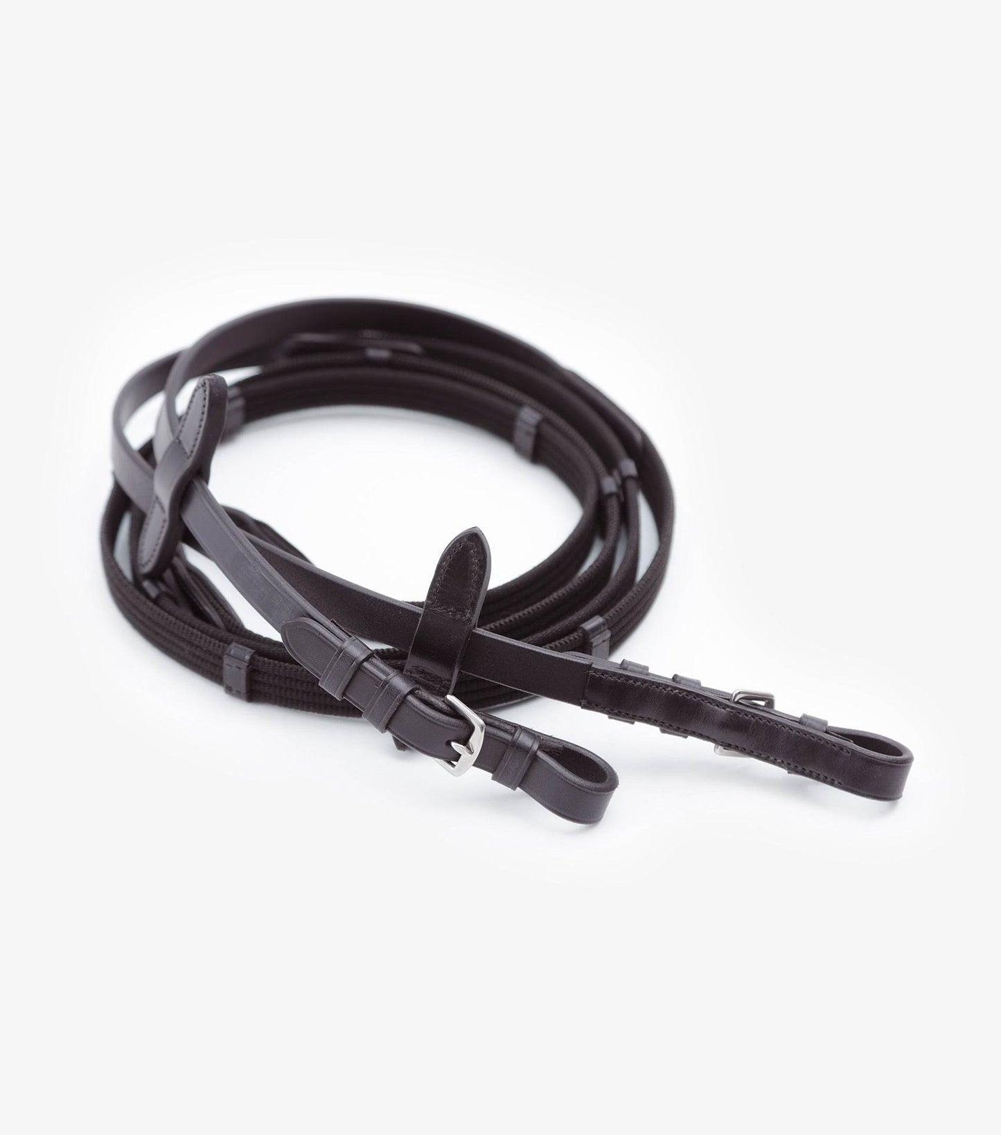 Premier Equine Caloveto Web Reins Brown - N P Equestrian & Pet Supplies Ltd