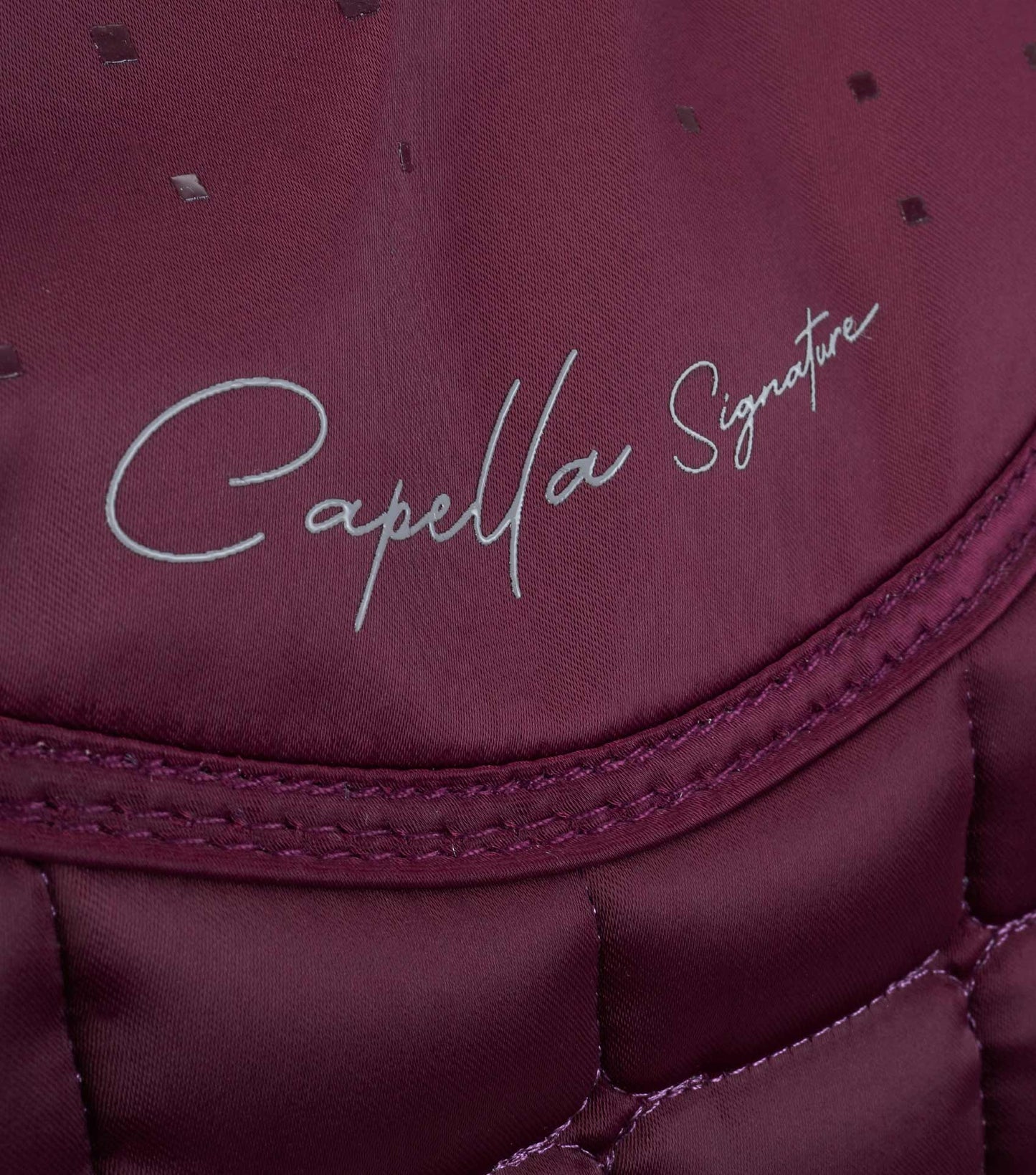 Premier Equine Capella Close Contact Merino Wool Dressage Square Wine/Navy Wool