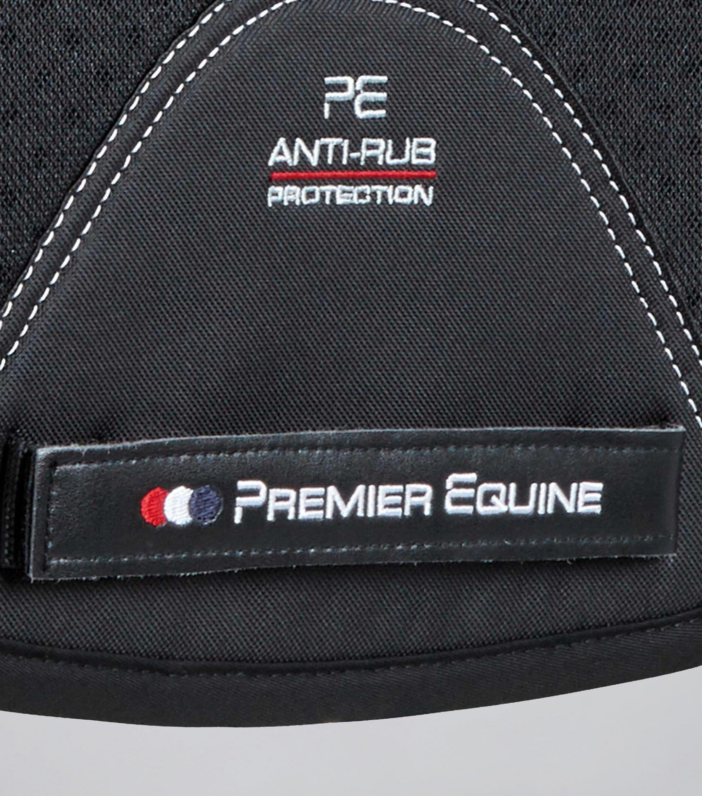 Premier Equine Close Contact Airtechnology Shockproof Wool Saddle Pad - GP/Jump Square Black/Black Wool