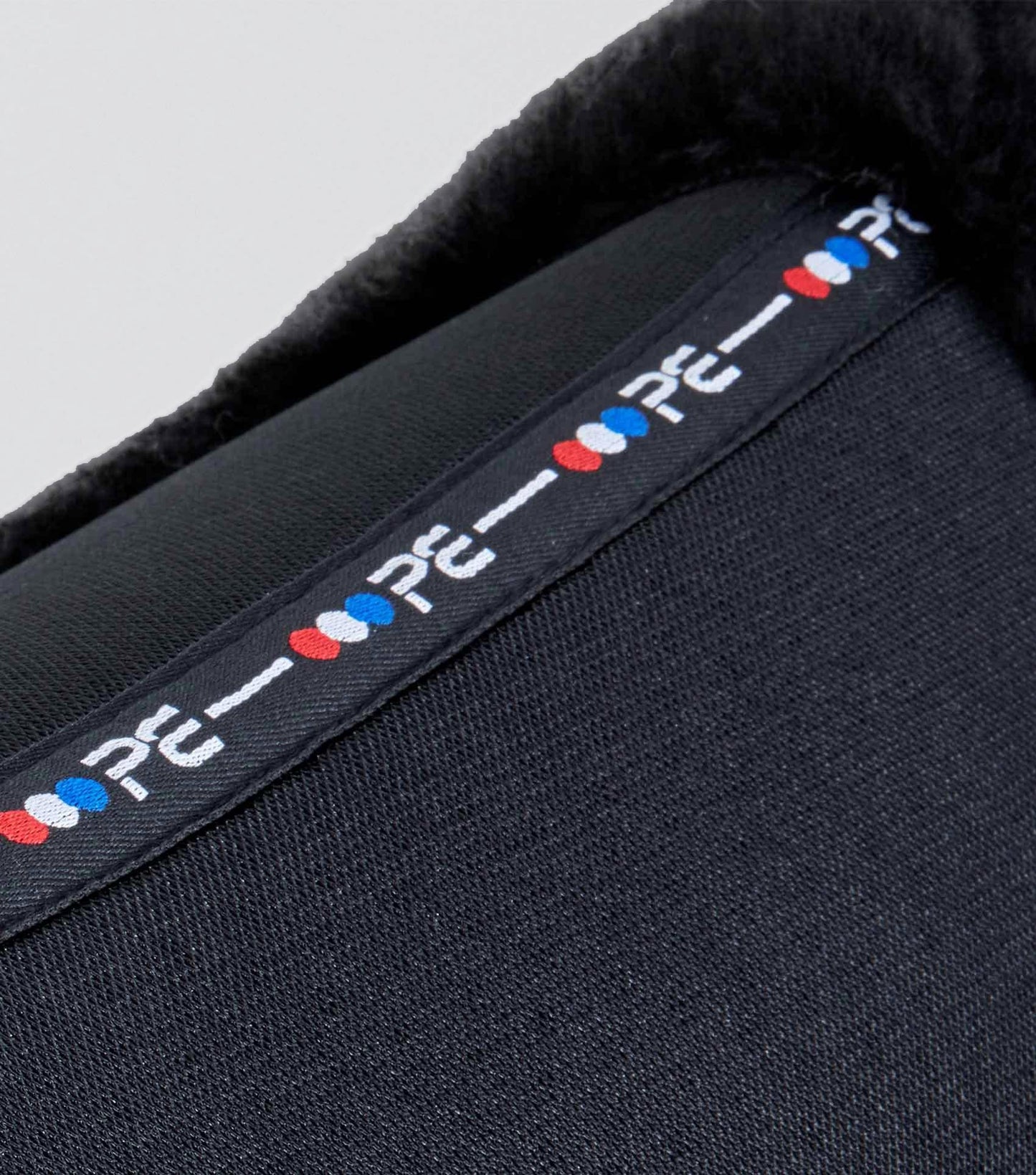 Premier Equine Close Contact Airtechnology Shockproof Wool Saddle Pad - GP/Jump Square Black/Black Wool