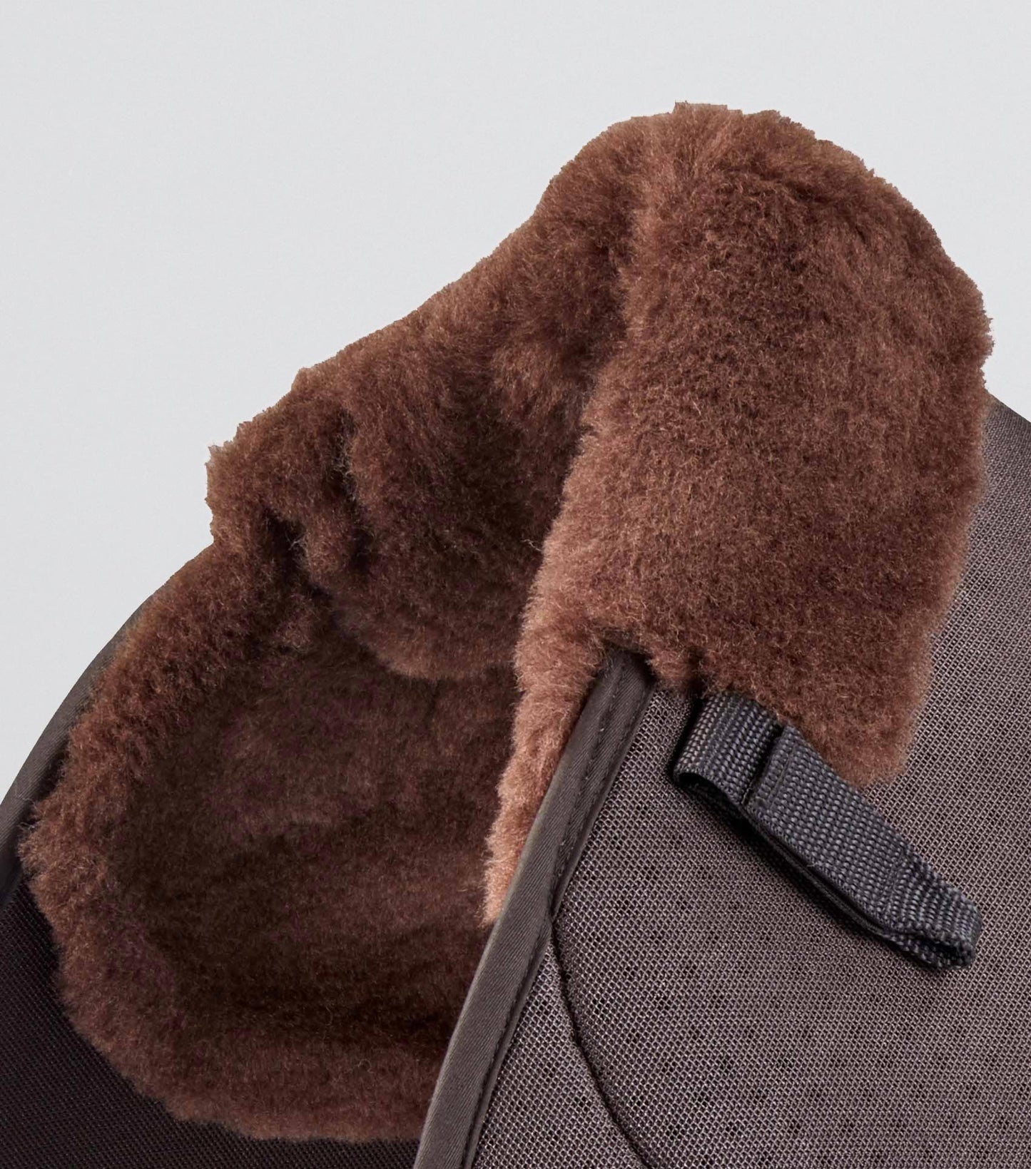 Premier Equine Close Contact Airtechnology Shockproof Wool Saddle Pad - GP/Jump Square Brown/Brown Wool
