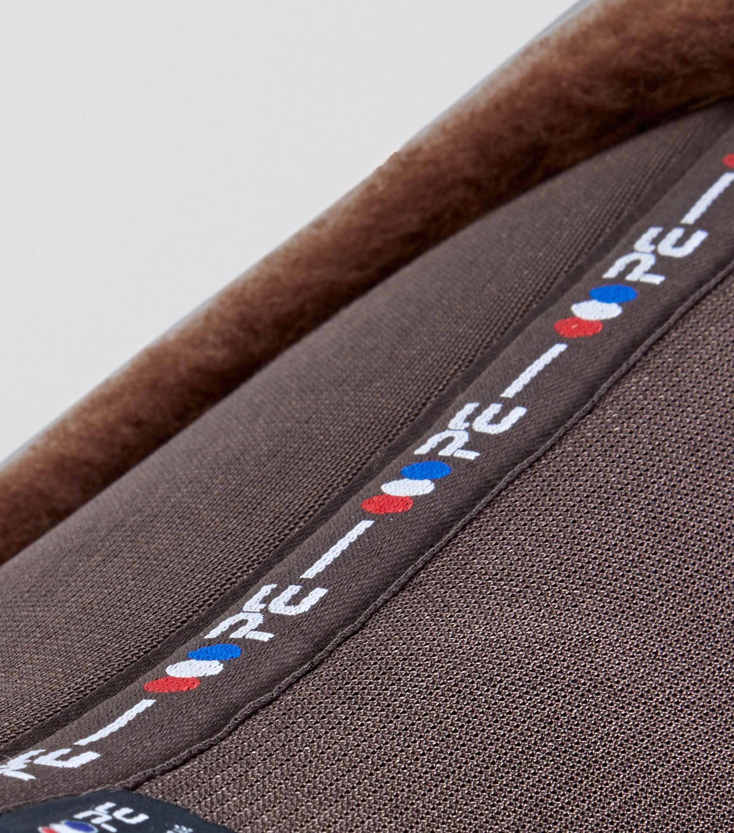Premier Equine Close Contact Airtechnology Shockproof Wool Saddle Pad - GP/Jump Square Brown/Brown Wool