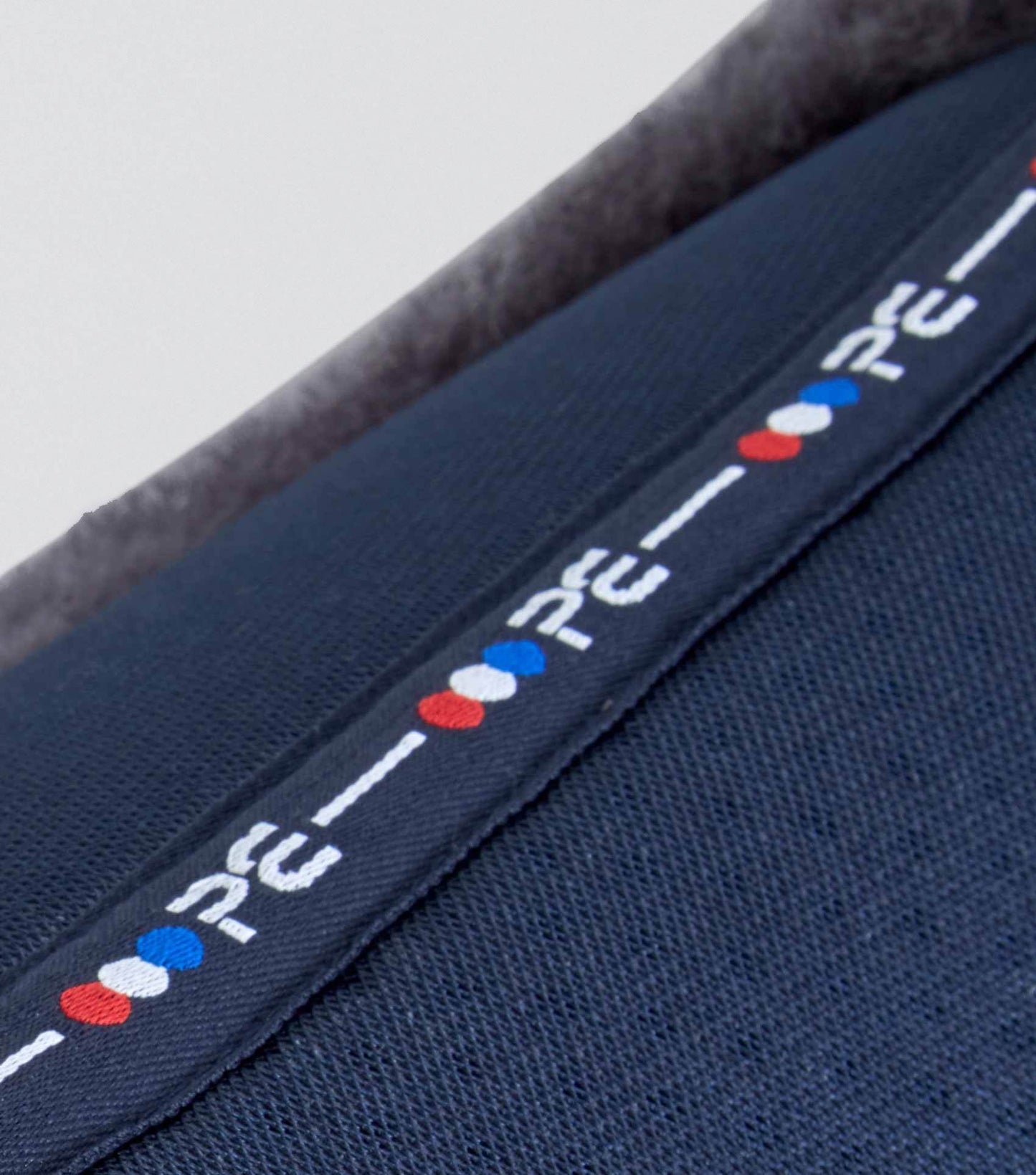 Premier Equine Close Contact Airtechnology Shockproof Wool Saddle Pad - GP/Jump Square Navy/Grey Wool - N P Equestrian & Pet Supplies Ltd