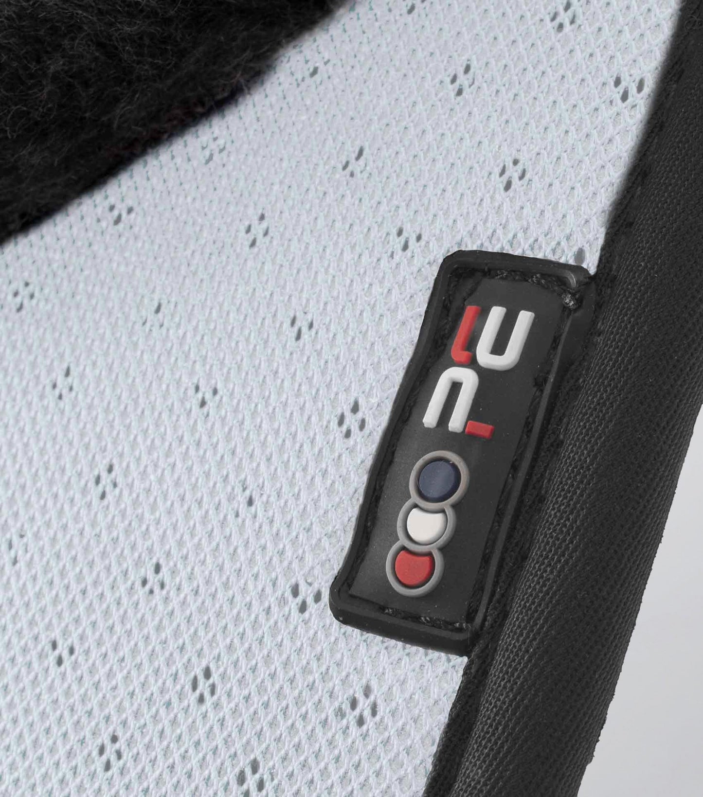 Premier Equine Close Contact Airtechnology Shockproof Wool Saddle Pad - GP/Jump Square White/Black Wool