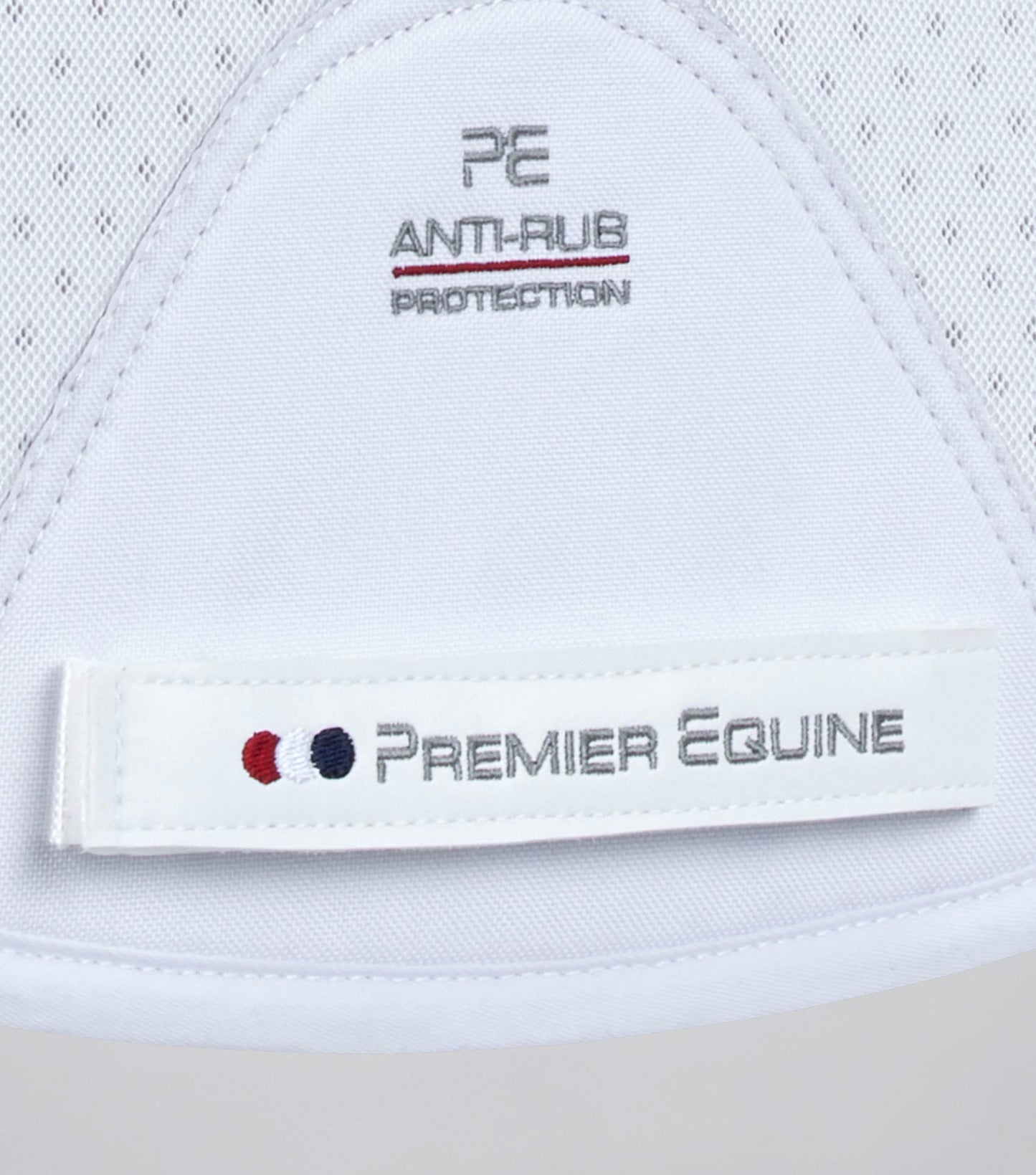 Premier Equine Close Contact Airtechnology Shockproof Wool Saddle Pad - GP/Jump Square White/Natural Wool