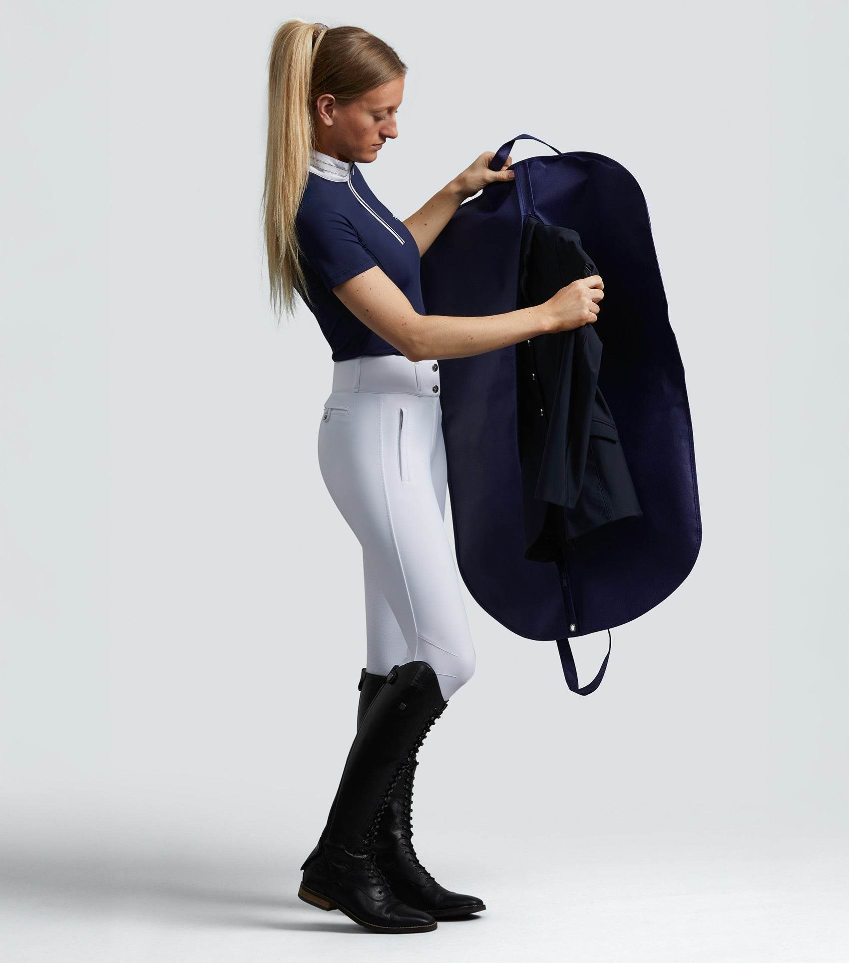 Premier Equine Show Jacket Garment Storage Bag Navy - N P Equestrian & Pet Supplies Ltd