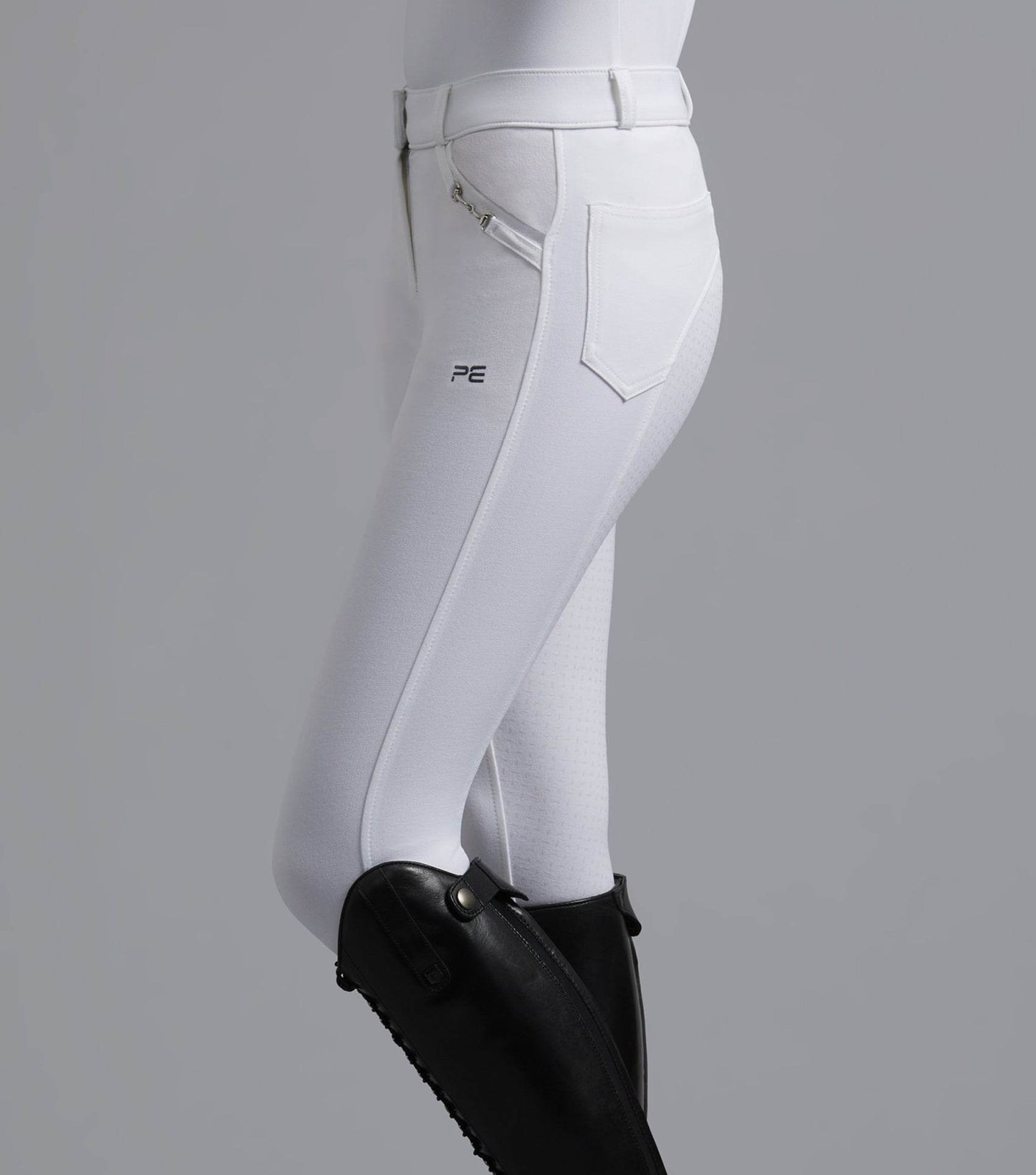 Premier Equine Delta Ladies Full Seat Gel Competition Riding Breeches White - N P Equestrian & Pet Supplies Ltd