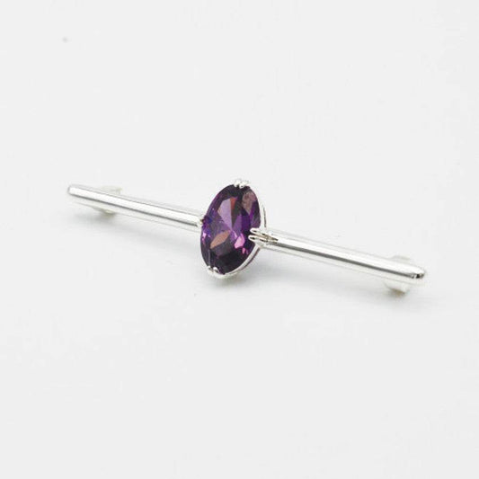 Equetech Deluxe Amethyst Stock Pin - N P Equestrian & Pet Supplies Ltd