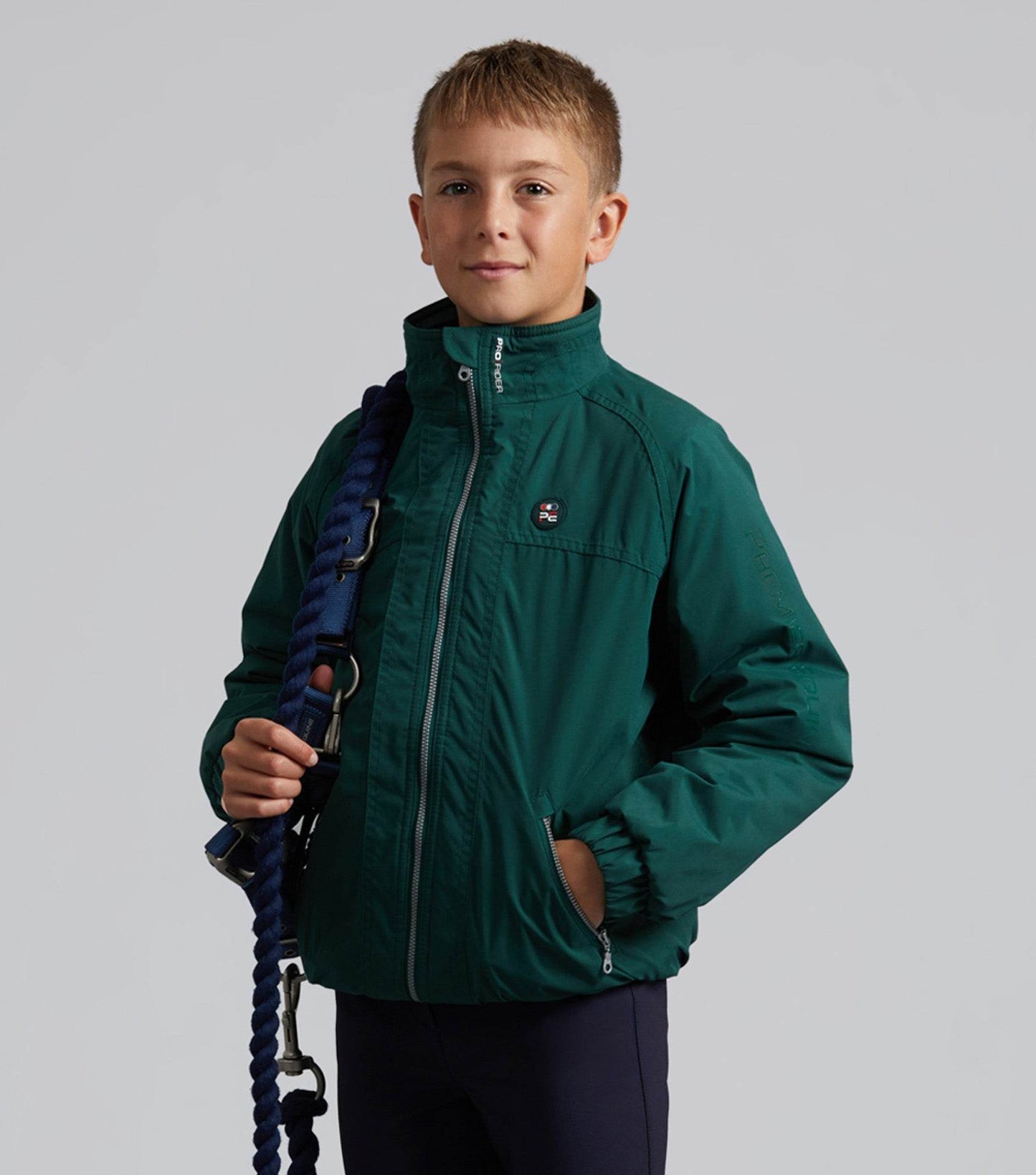 Premier Equine Junior Pro Rider Unisex Riding Jacket Green - N P Equestrian & Pet Supplies Ltd