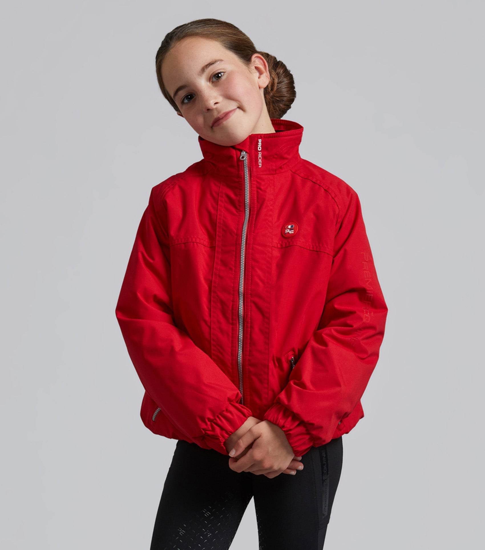 Premier Equine Junior Pro Rider Unisex Riding Jacket Red - N P Equestrian & Pet Supplies Ltd