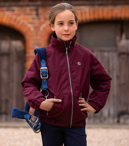 Premier Equine Junior Pro Rider Unisex Riding Jacket Wine - N P Equestrian & Pet Supplies Ltd
