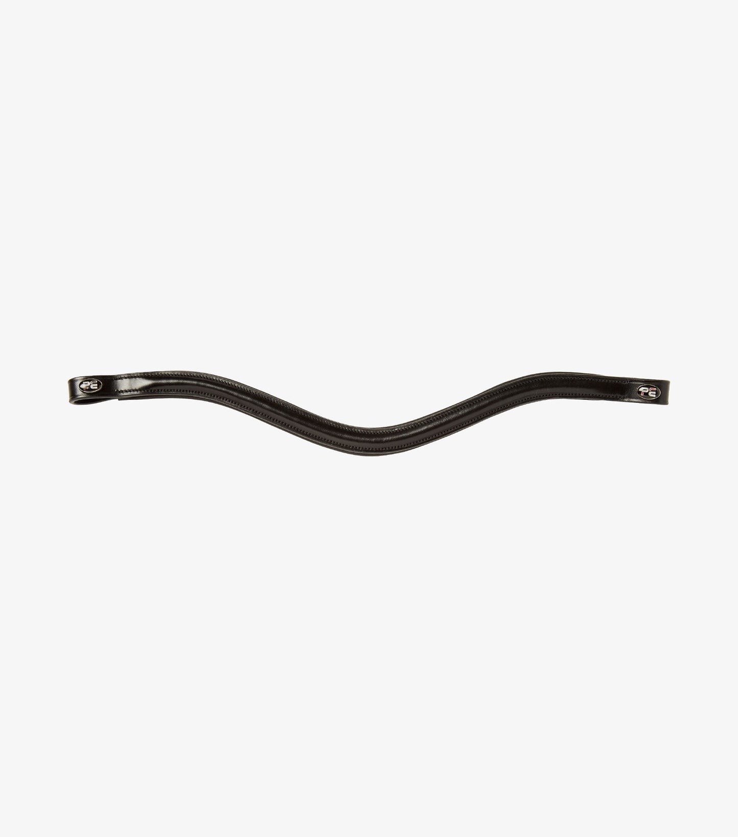 Black shaped browband on a white background