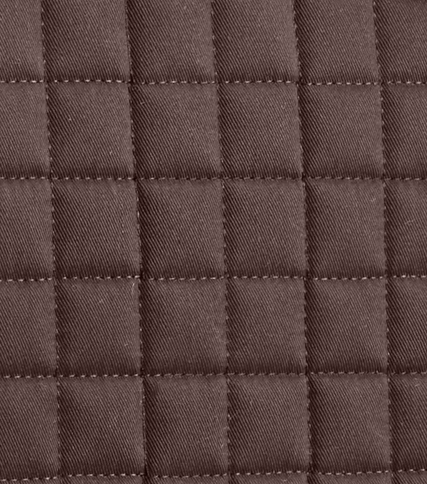 Premier Equine Merino Wool Saddle Pad - Half Pad Brown/Brown Wool