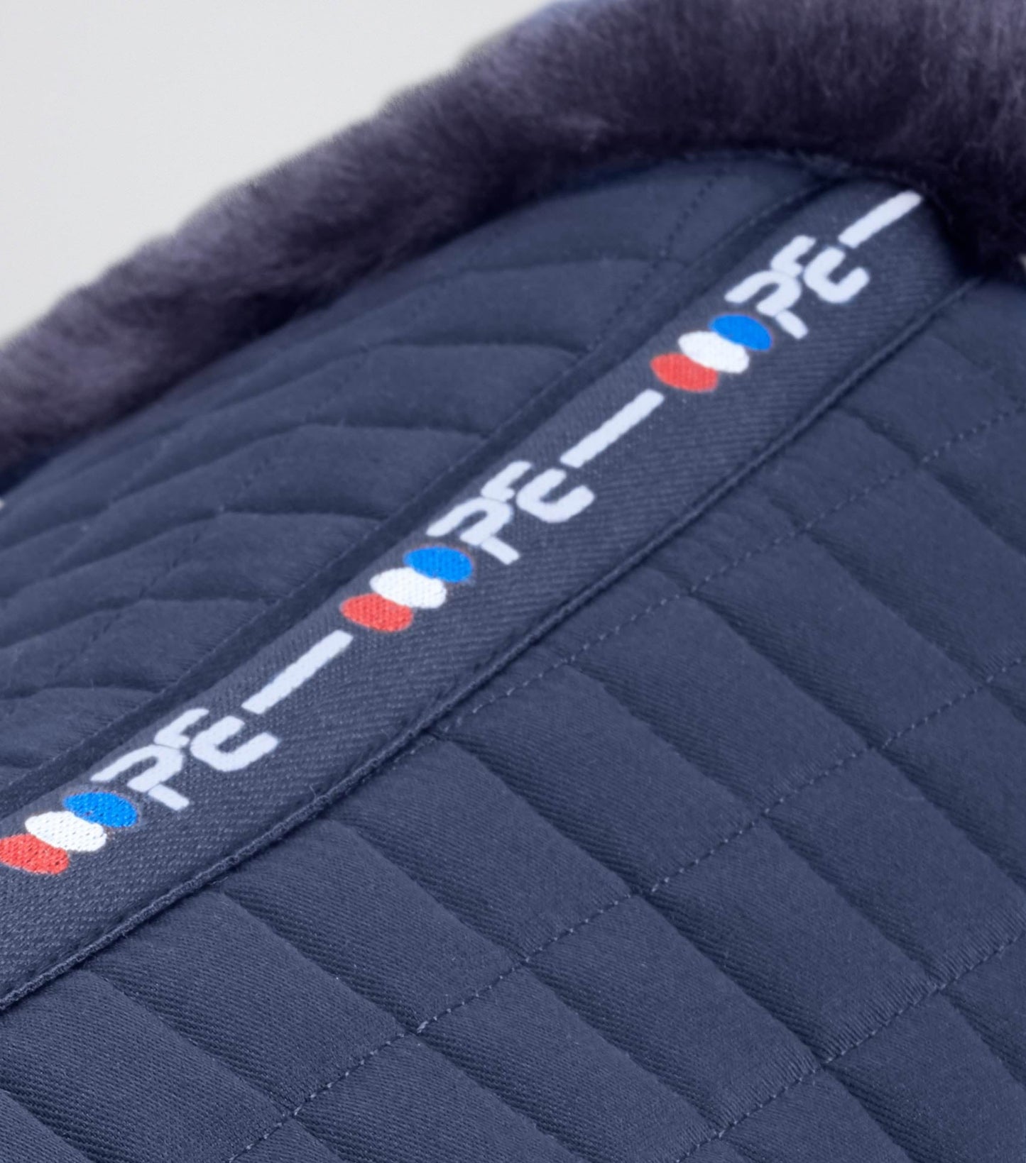 Premier Equine Merino Wool Saddle Pad - Half Pad Navy/Navy Wool