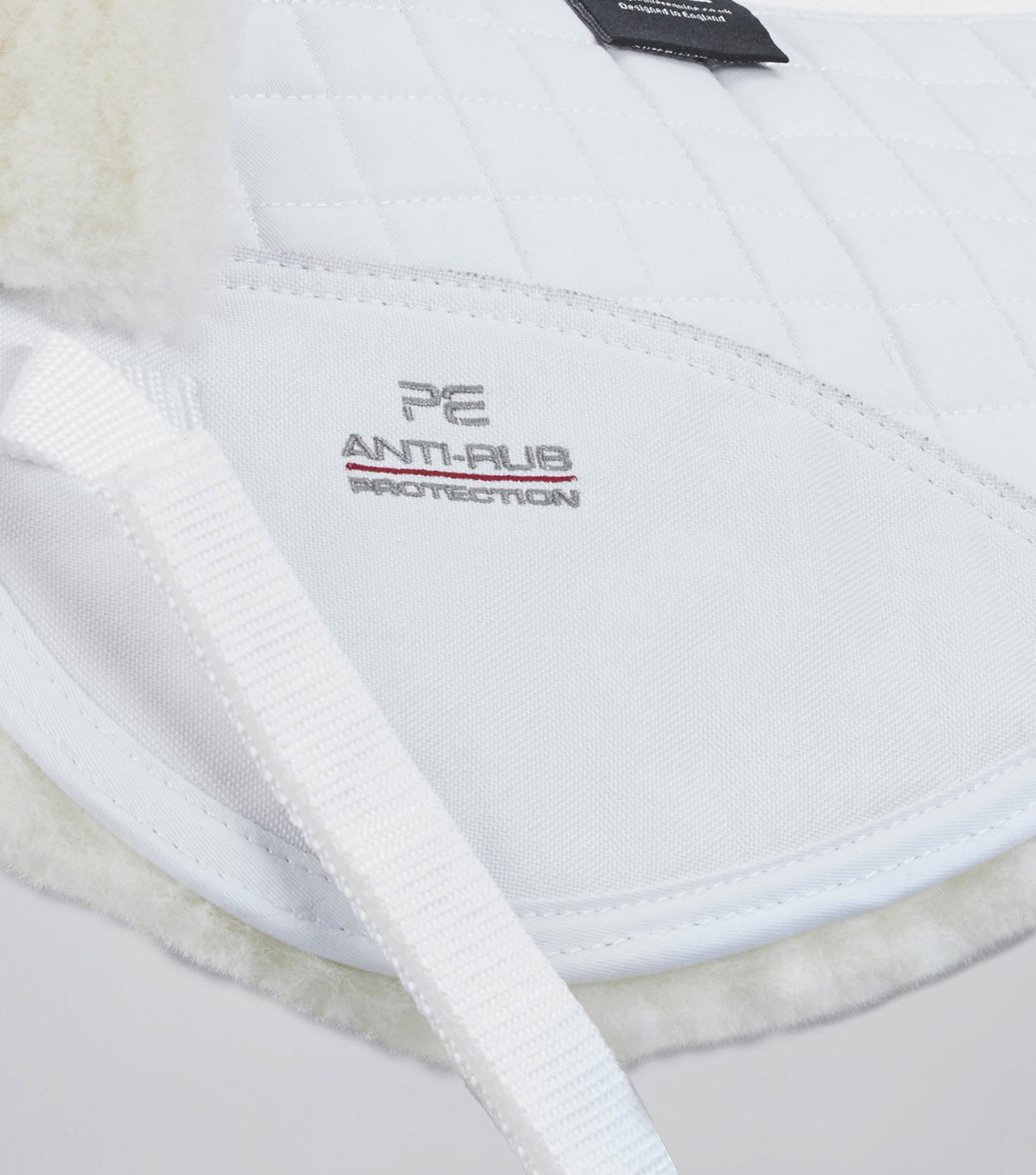 Premier Equine Merino Wool Saddle Pad - Half Pad White/Natural Wool
