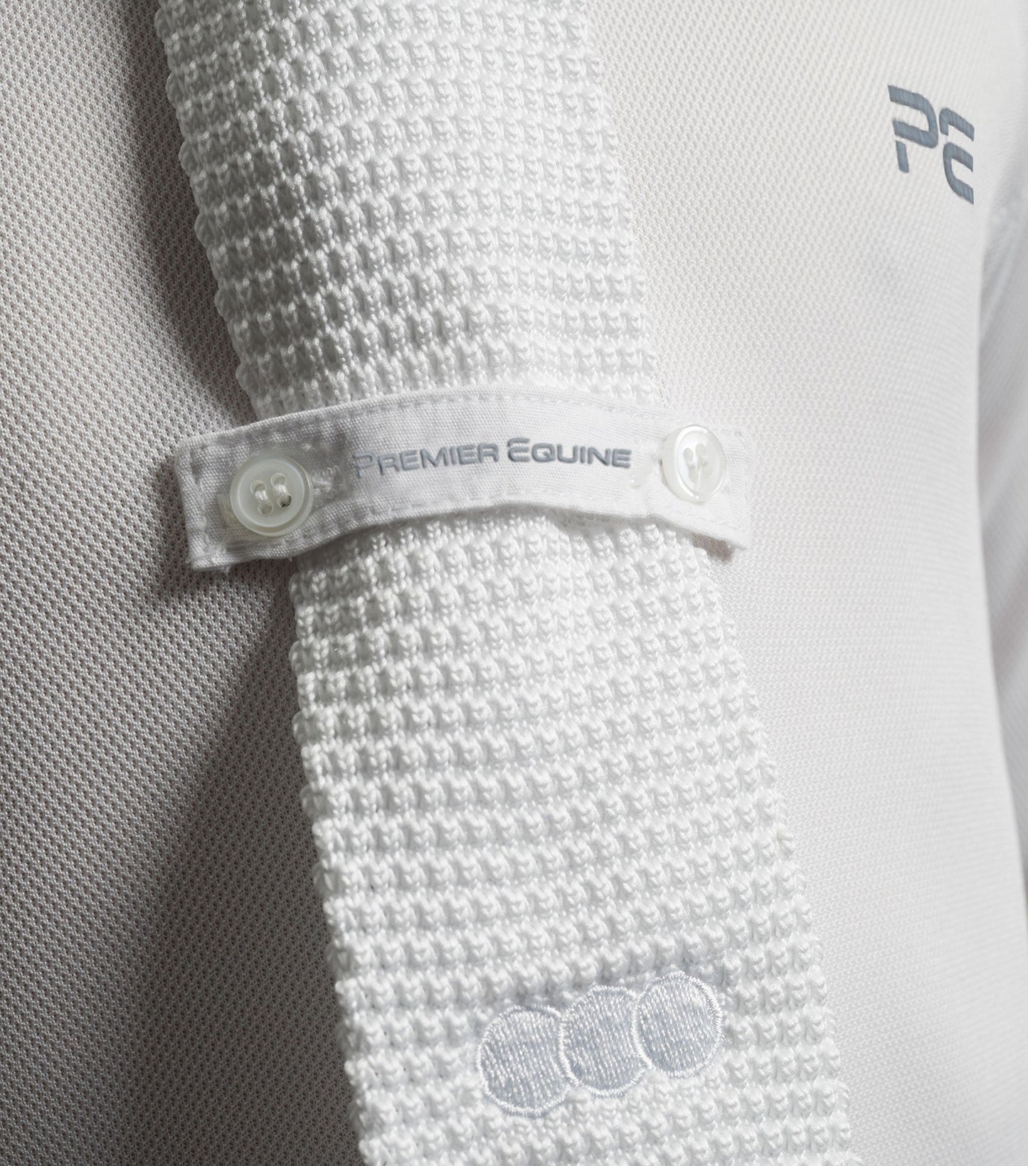 Premier Equine Mini Giulio Boy's Long Sleeve Show Shirt White