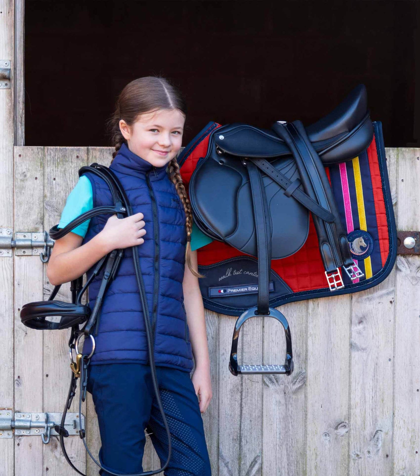 Premier Equine My Pony Jack Cotton GP/Jump Glitter Saddle Pad - N P Equestrian & Pet Supplies Ltd