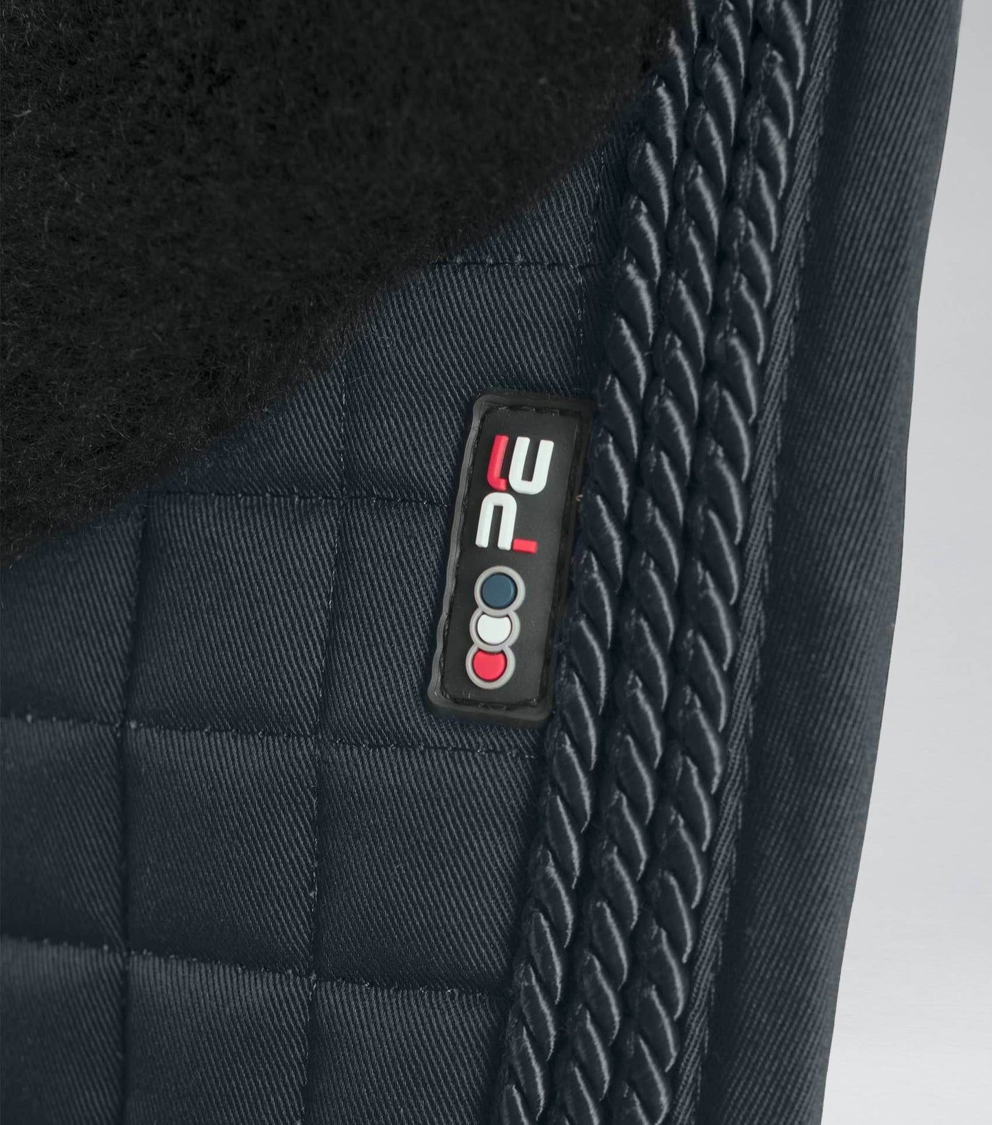 Premier Equine Pony Close Contact Merino Wool Half Lined European Dressage Square Black/Black Wool - N P Equestrian & Pet Supplies Ltd