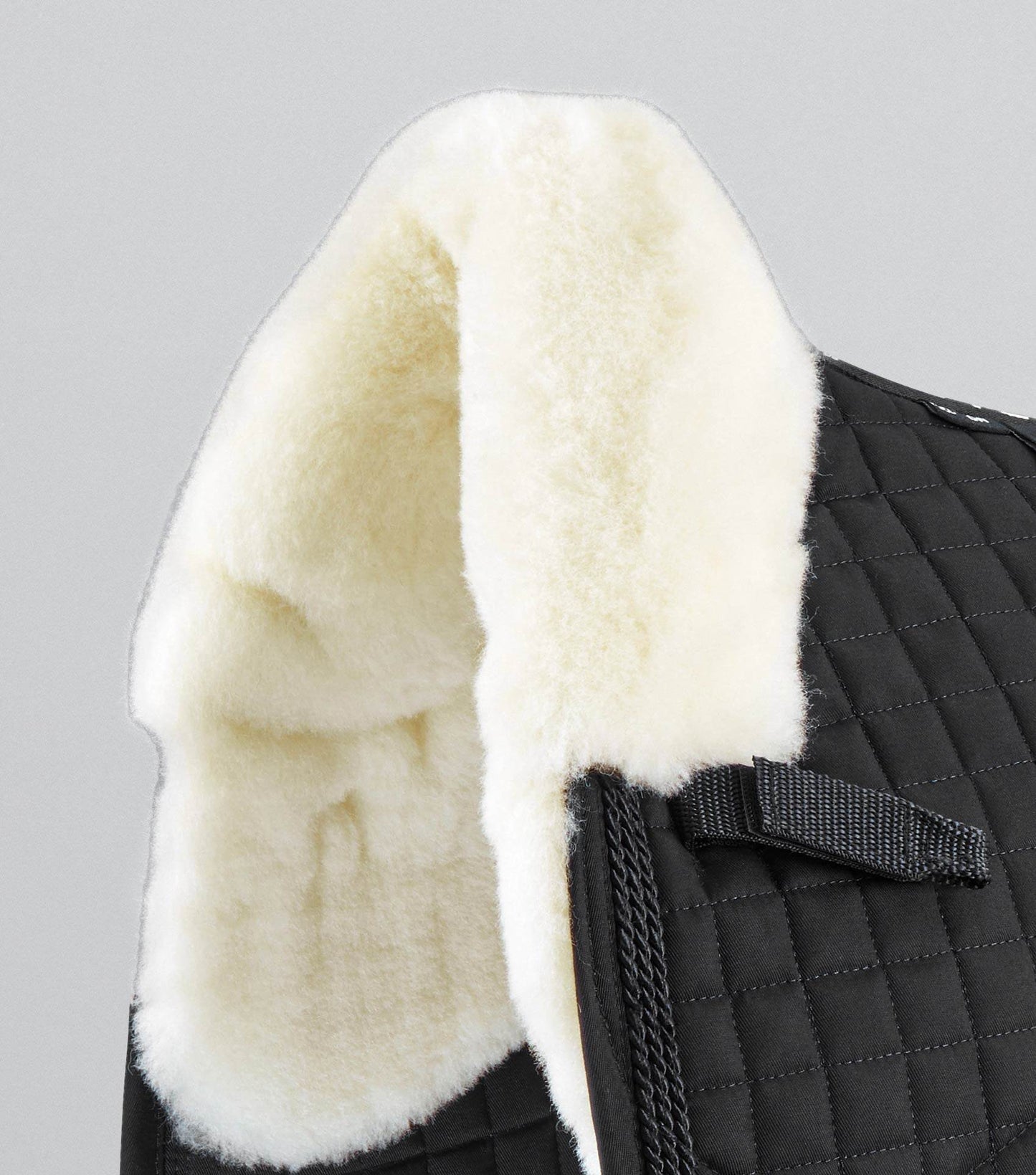 Premier Equine Pony Close Contact Merino Wool Half Lined European Dressage Square Black/Natural Wool - N P Equestrian & Pet Supplies Ltd