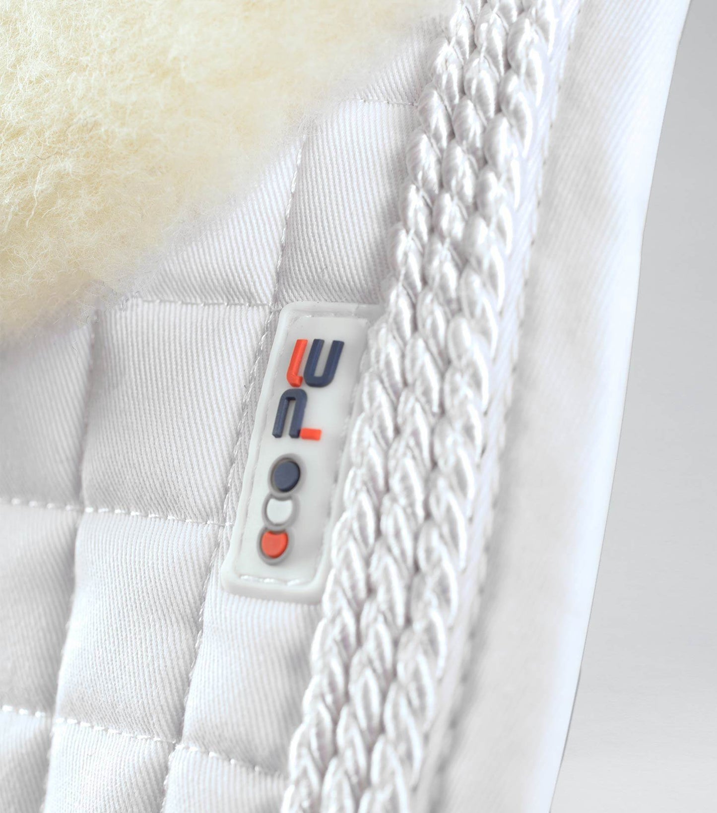 Premier Equine Pony Close Contact Merino Wool Half Lined European Dressage Square White/Natural Wool - N P Equestrian & Pet Supplies Ltd